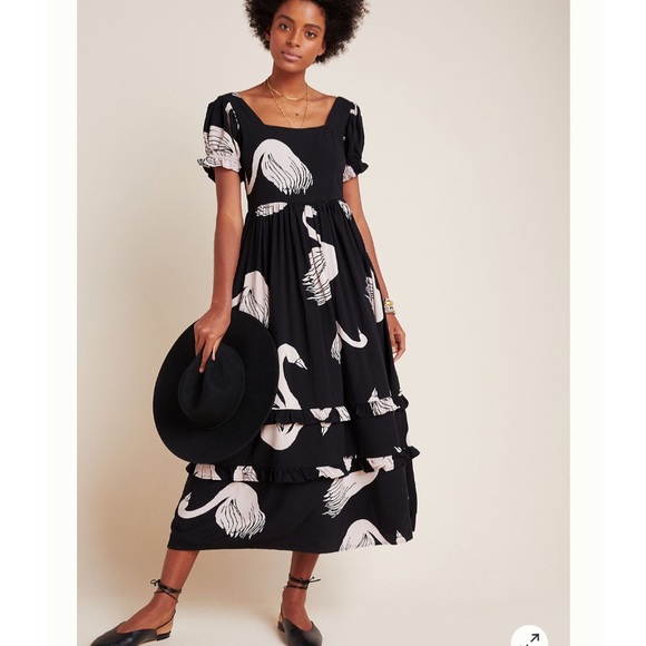 Anthropologie Dresses & Skirts - Anthropologie X The Odells Swans maxi dress